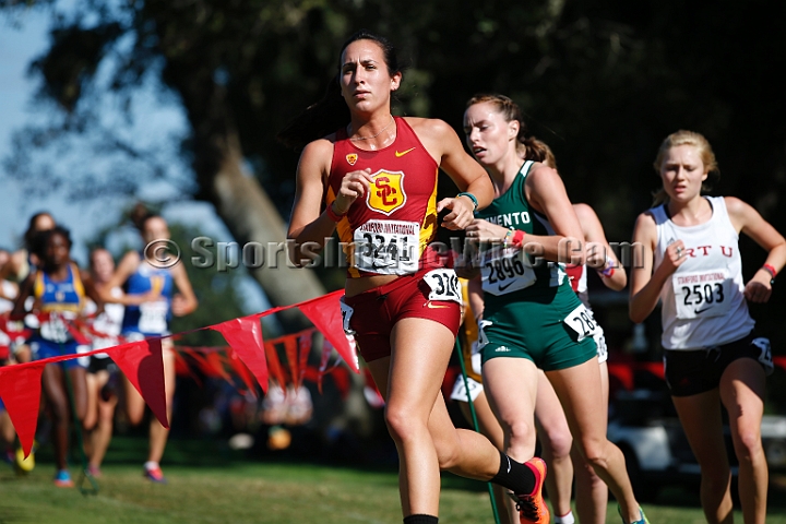 2014StanfordCollWomen-187.JPG - College race at the 2014 Stanford Cross Country Invitational, September 27, Stanford Golf Course, Stanford, California.